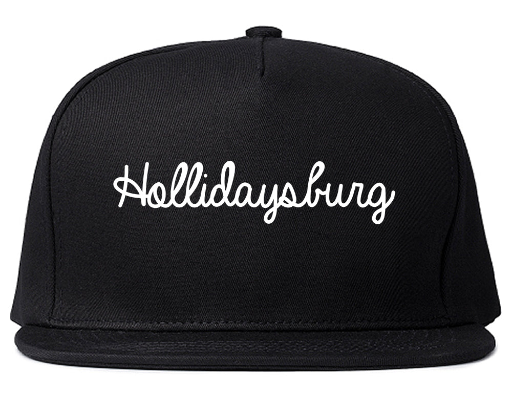Hollidaysburg Pennsylvania PA Script Mens Snapback Hat Black
