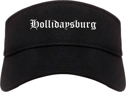 Hollidaysburg Pennsylvania PA Old English Mens Visor Cap Hat Black