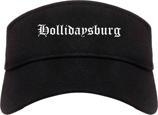 Hollidaysburg Pennsylvania PA Old English Mens Visor Cap Hat Black