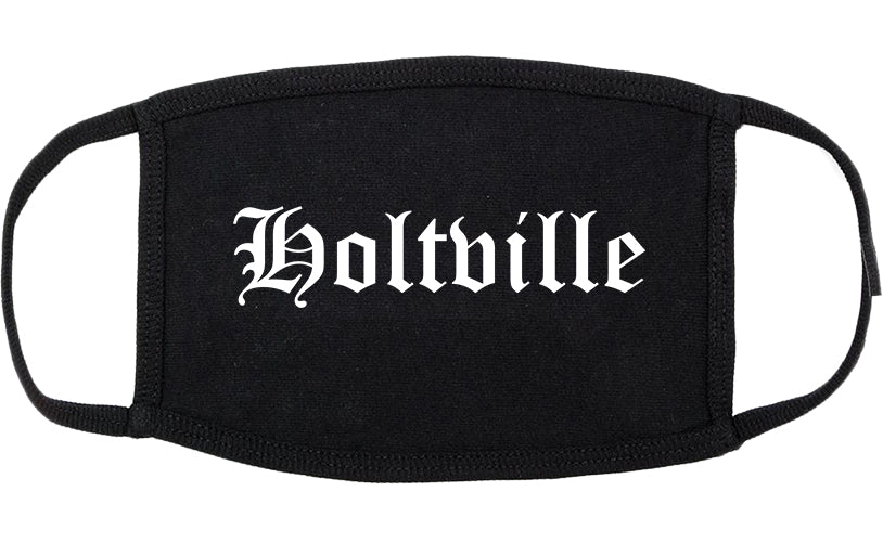 Holtville California CA Old English Cotton Face Mask Black