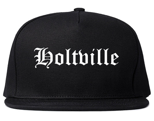 Holtville California CA Old English Mens Snapback Hat Black