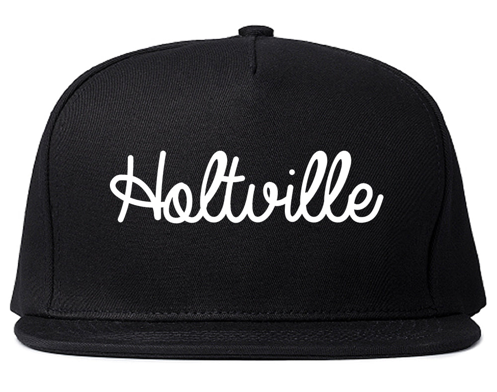 Holtville California CA Script Mens Snapback Hat Black