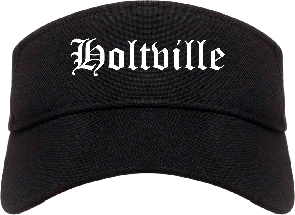Holtville California CA Old English Mens Visor Cap Hat Black