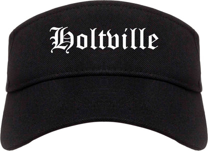 Holtville California CA Old English Mens Visor Cap Hat Black