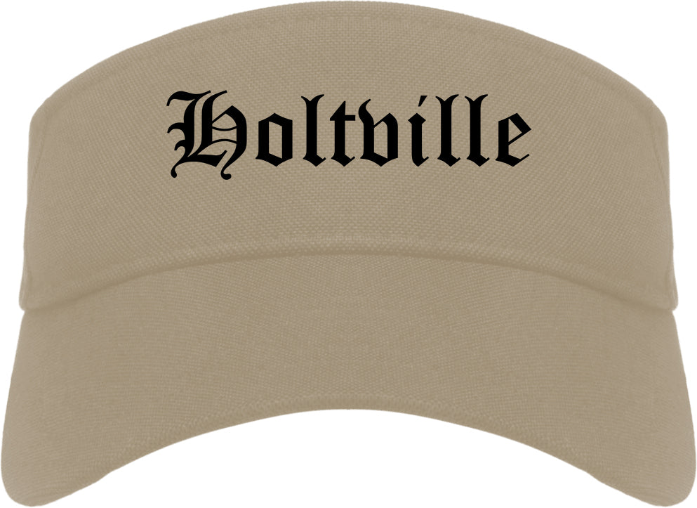 Holtville California CA Old English Mens Visor Cap Hat Khaki