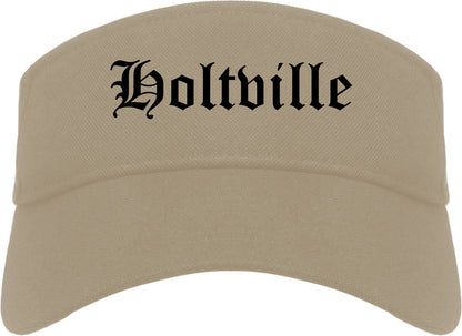 Holtville California CA Old English Mens Visor Cap Hat Khaki