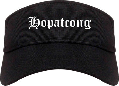 Hopatcong New Jersey NJ Old English Mens Visor Cap Hat Black