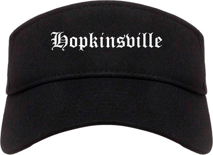 Hopkinsville Kentucky KY Old English Mens Visor Cap Hat Black