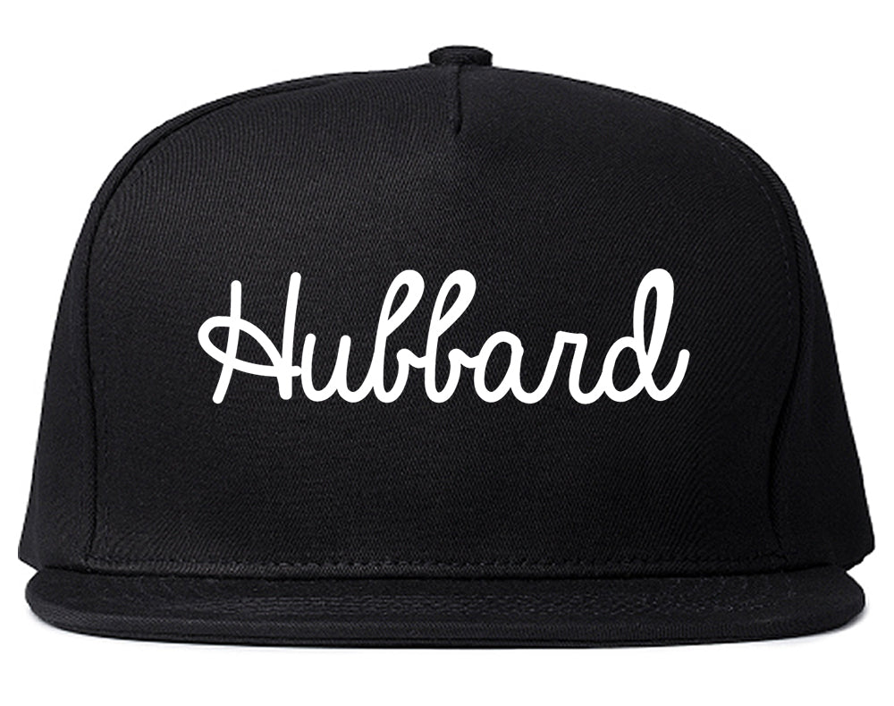 Hubbard Ohio OH Script Mens Snapback Hat Black