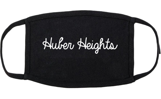 Huber Heights Ohio OH Script Cotton Face Mask Black