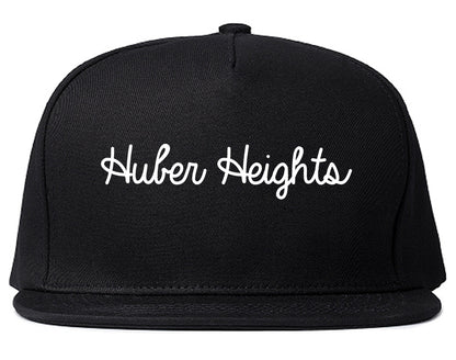 Huber Heights Ohio OH Script Mens Snapback Hat Black