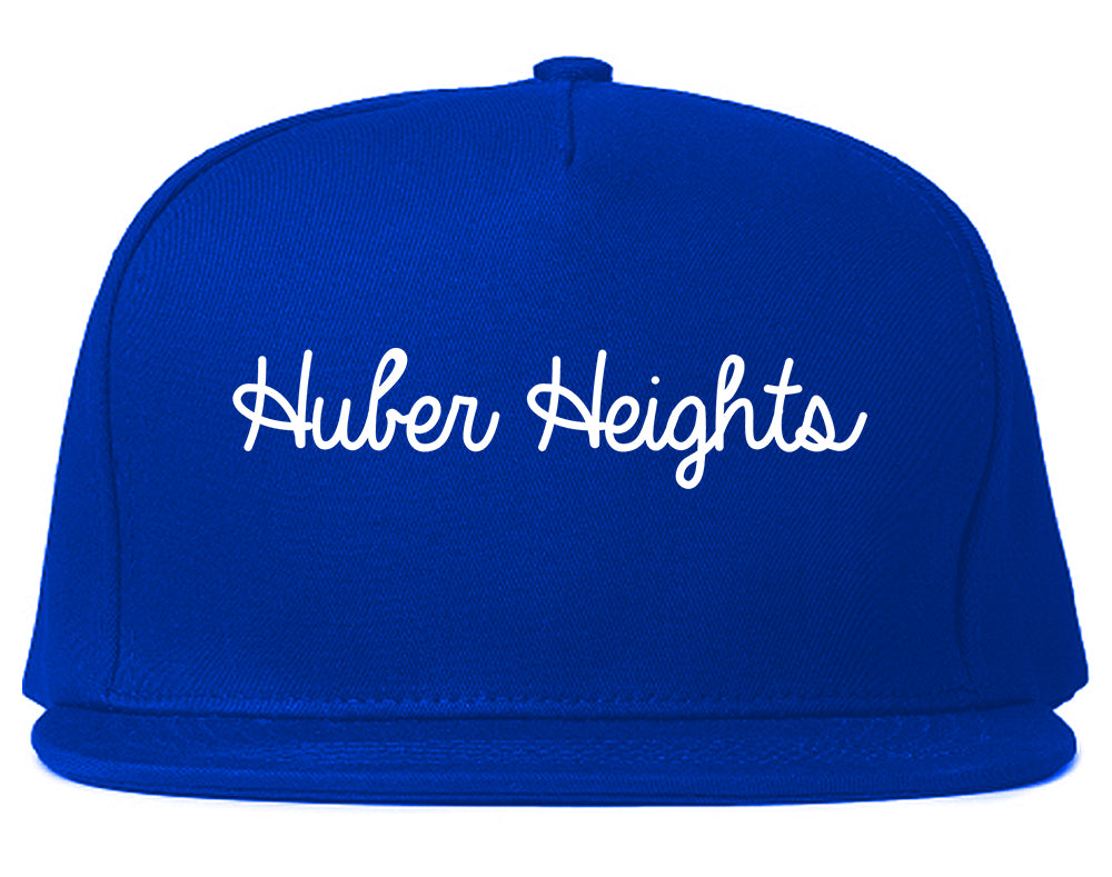 Huber Heights Ohio OH Script Mens Snapback Hat Royal Blue