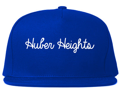 Huber Heights Ohio OH Script Mens Snapback Hat Royal Blue