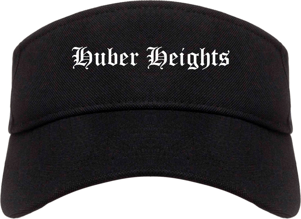 Huber Heights Ohio OH Old English Mens Visor Cap Hat Black