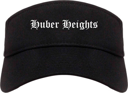 Huber Heights Ohio OH Old English Mens Visor Cap Hat Black