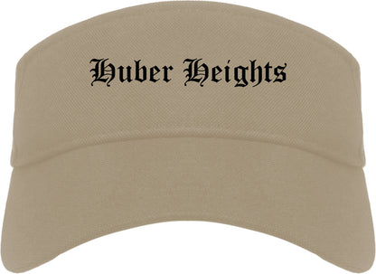 Huber Heights Ohio OH Old English Mens Visor Cap Hat Khaki