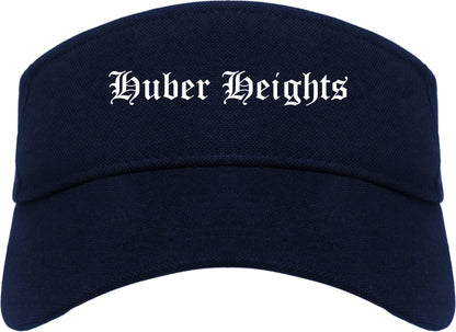 Huber Heights Ohio OH Old English Mens Visor Cap Hat Navy Blue