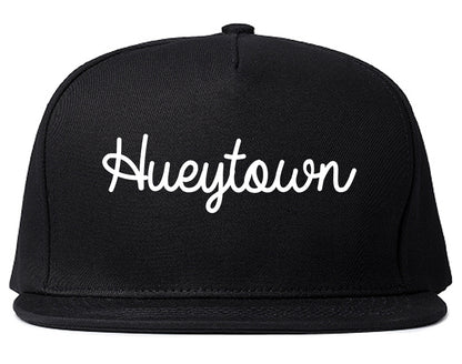 Hueytown Alabama AL Script Mens Snapback Hat Black