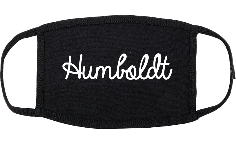 Humboldt Tennessee TN Script Cotton Face Mask Black