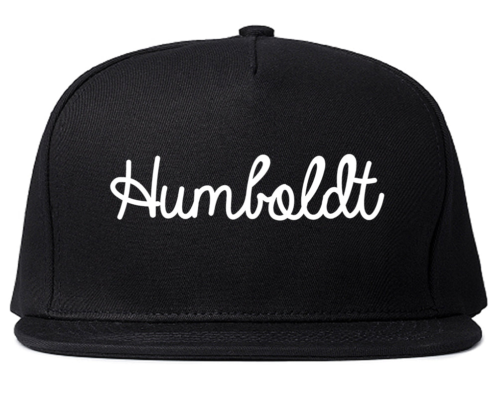 Humboldt Tennessee TN Script Mens Snapback Hat Black