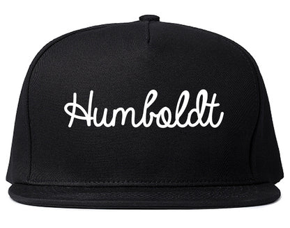 Humboldt Tennessee TN Script Mens Snapback Hat Black