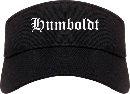 Humboldt Tennessee TN Old English Mens Visor Cap Hat Black