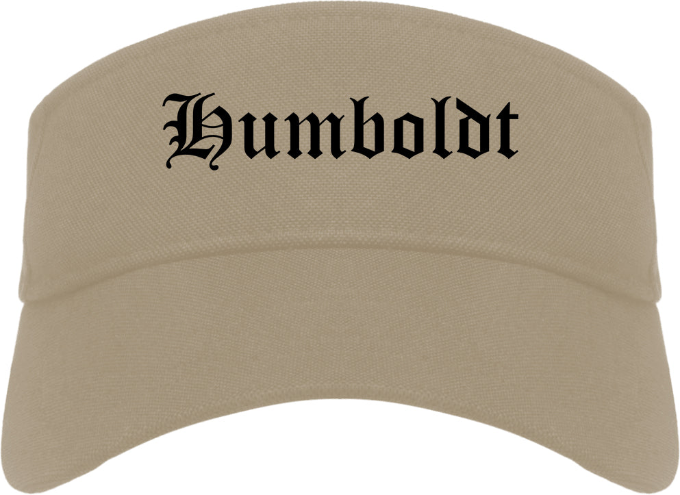 Humboldt Tennessee TN Old English Mens Visor Cap Hat Khaki