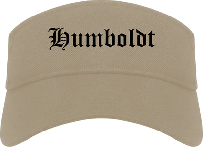 Humboldt Tennessee TN Old English Mens Visor Cap Hat Khaki