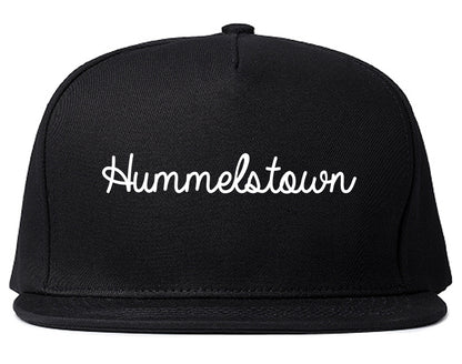 Hummelstown Pennsylvania PA Script Mens Snapback Hat Black