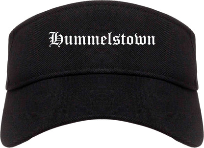 Hummelstown Pennsylvania PA Old English Mens Visor Cap Hat Black