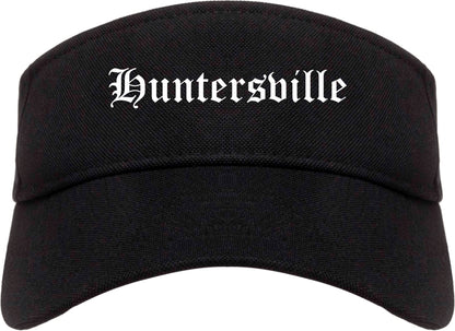 Huntersville North Carolina NC Old English Mens Visor Cap Hat Black