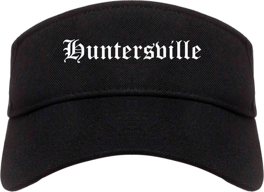 Huntersville North Carolina NC Old English Mens Visor Cap Hat Black