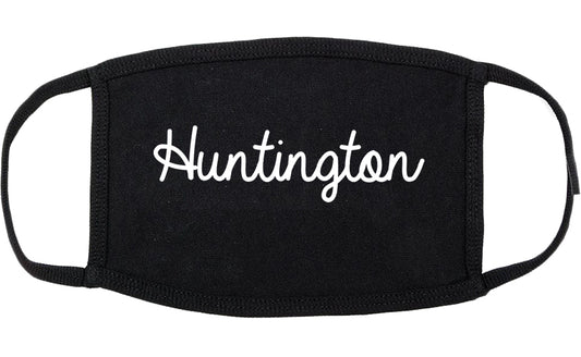 Huntington West Virginia WV Script Cotton Face Mask Black