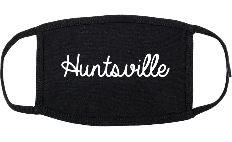 Huntsville Alabama AL Script Cotton Face Mask Black