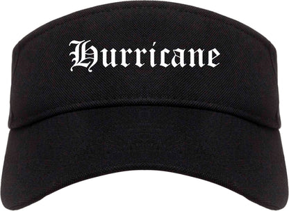 Hurricane West Virginia WV Old English Mens Visor Cap Hat Black