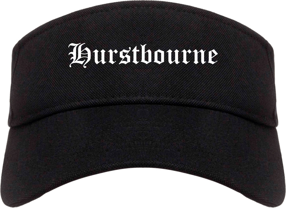 Hurstbourne Kentucky KY Old English Mens Visor Cap Hat Black