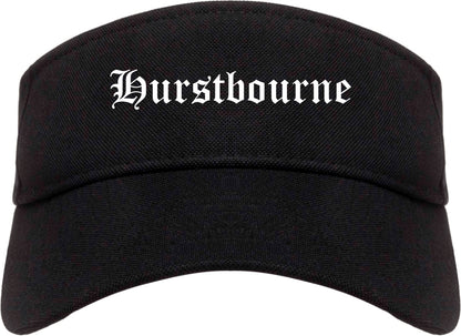 Hurstbourne Kentucky KY Old English Mens Visor Cap Hat Black