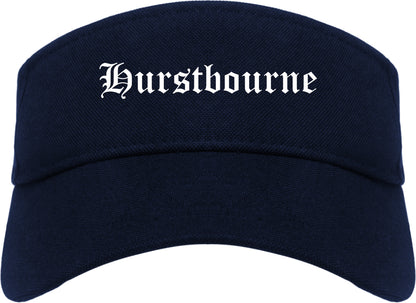 Hurstbourne Kentucky KY Old English Mens Visor Cap Hat Navy Blue