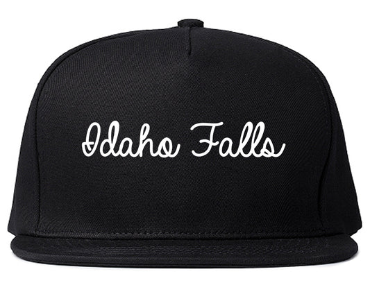 Idaho Falls Idaho ID Script Mens Snapback Hat Black