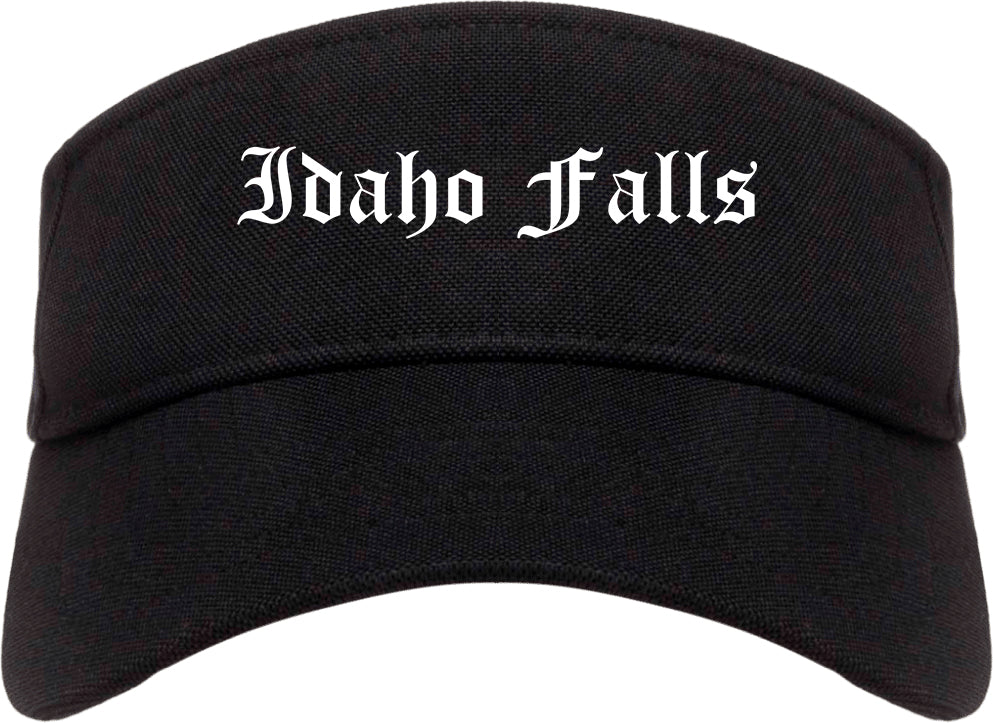 Idaho Falls Idaho ID Old English Mens Visor Cap Hat Black