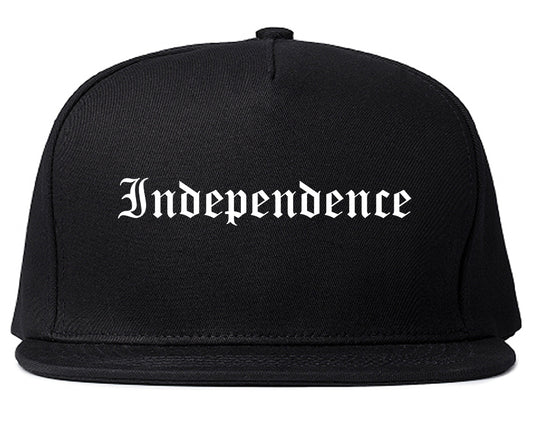 Independence Iowa IA Old English Mens Snapback Hat Black