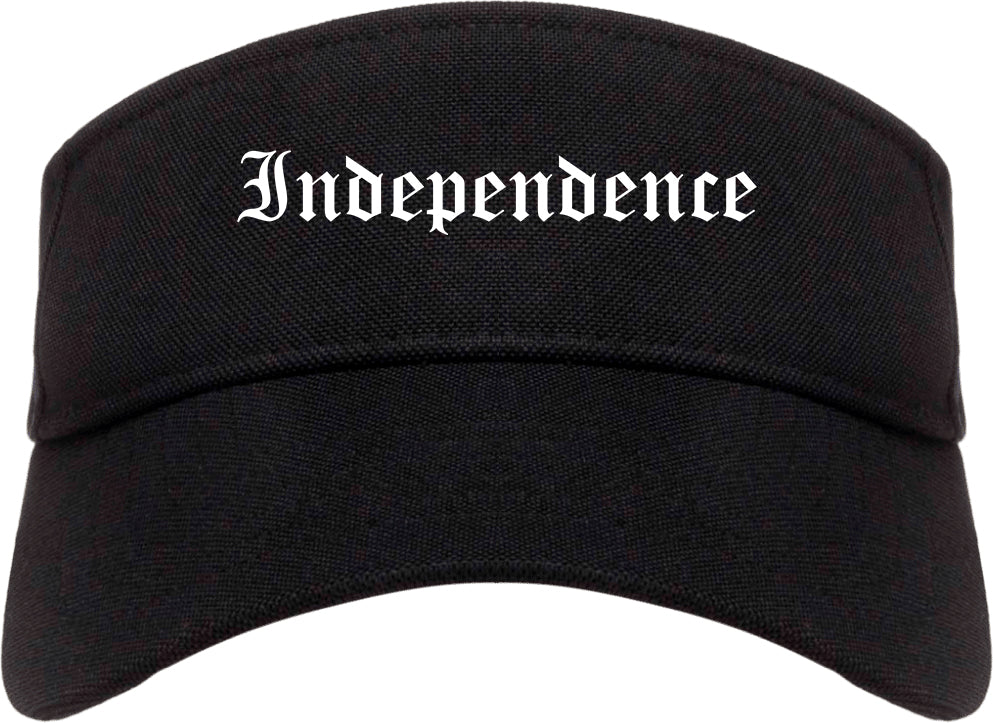 Independence Oregon OR Old English Mens Visor Cap Hat Black