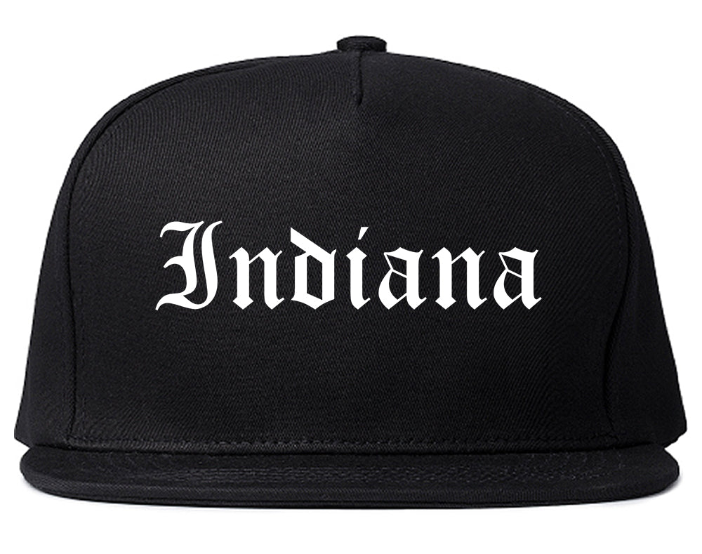 Indiana Pennsylvania PA Old English Mens Snapback Hat Black