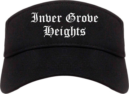 Inver Grove Heights Minnesota MN Old English Mens Visor Cap Hat Black