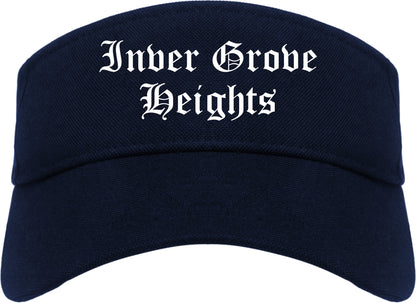 Inver Grove Heights Minnesota MN Old English Mens Visor Cap Hat Navy Blue