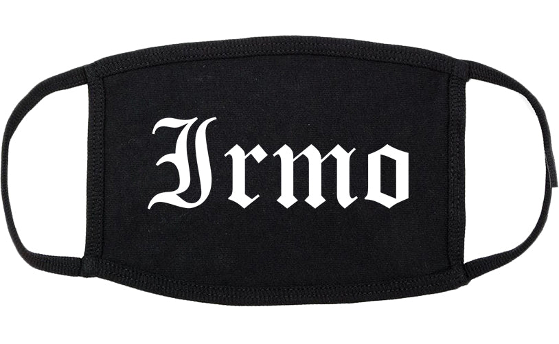 Irmo South Carolina SC Old English Cotton Face Mask Black