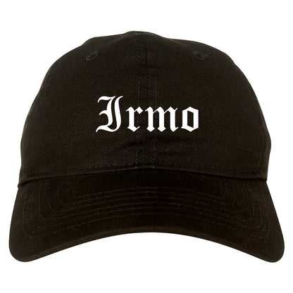 Irmo South Carolina SC Old English Mens Dad Hat Baseball Cap Black