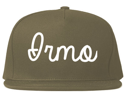 Irmo South Carolina SC Script Mens Snapback Hat Grey