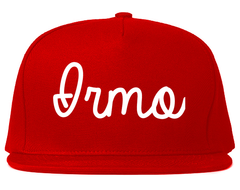 Irmo South Carolina SC Script Mens Snapback Hat Red
