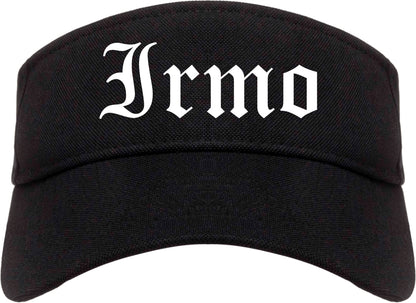 Irmo South Carolina SC Old English Mens Visor Cap Hat Black